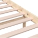 Estructura de cama de madera maciza 200x200 cm