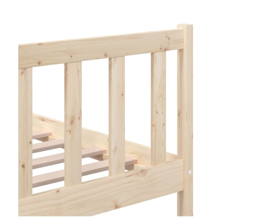 Estructura de cama de madera maciza 200x200 cm