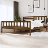 Estructura de cama madera maciza marrón miel 200x200 cm