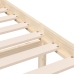 Estructura de cama individual pequeña madera maciza 75x190 cm