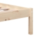 Estructura de cama doble pequeña de madera maciza 120x190 cm