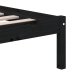 Estructura de cama de madera maciza de pino negro 140x190 cm