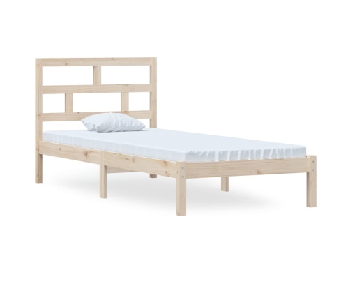 Estructura de cama madera maciza de pino 100x200 cm