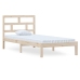 Estructura de cama madera maciza de pino 100x200 cm