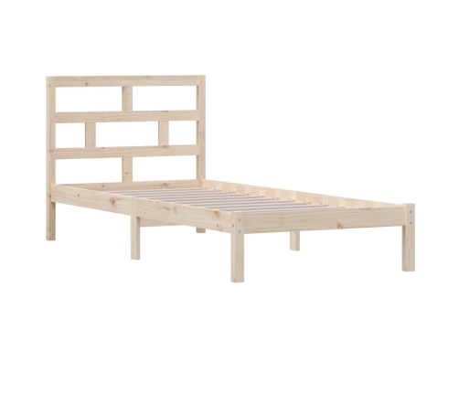 Estructura de cama madera maciza de pino 100x200 cm