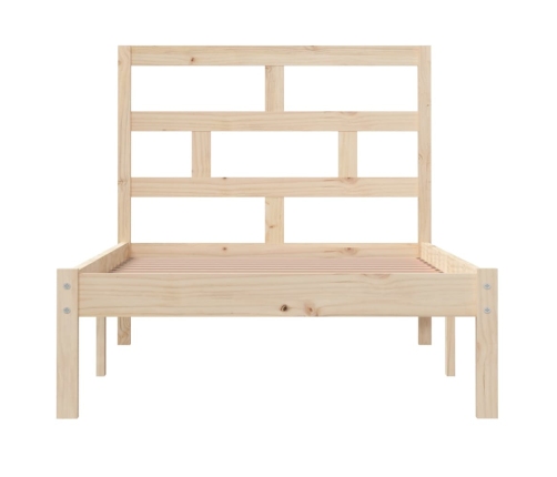 Estructura de cama madera maciza de pino 100x200 cm