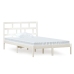 Estructura de cama madera maciza de pino blanco 120x200 cm