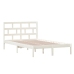 Estructura de cama madera maciza de pino blanco 120x200 cm
