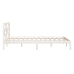 Estructura de cama madera maciza de pino blanco 120x200 cm
