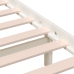 Estructura de cama madera maciza de pino blanco 120x200 cm