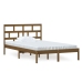 Estructura de cama madera maciza de pino marrón miel 120x200 cm