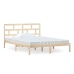 Estructura de cama de madera maciza 150x200 cm