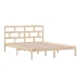 Estructura de cama de madera maciza 150x200 cm