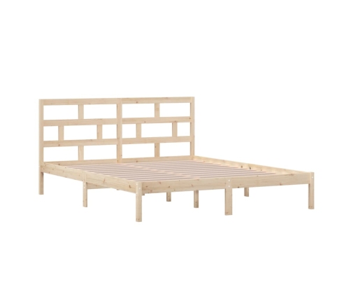 Estructura de cama de madera maciza de pino 160x200 cm