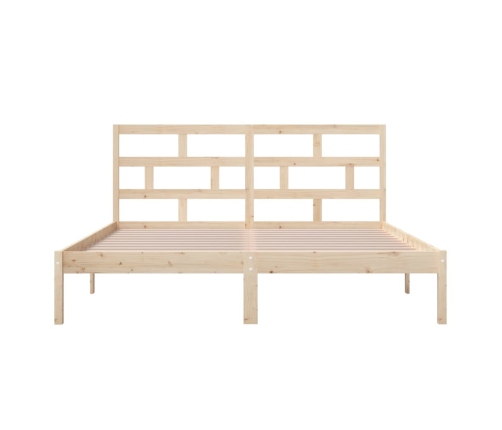 Estructura de cama de madera maciza de pino 160x200 cm