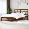 Estructura de cama madera maciza pino marrón miel 160x200 cm