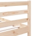 Estructura de cama individual de madera maciza 90x190 cm