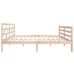 Estructura de cama de madera maciza de pino 140x190 cm