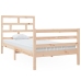 Estructura de cama madera maciza 90x200 cm