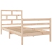 Estructura de cama madera maciza 90x200 cm