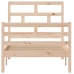 Estructura de cama madera maciza 90x200 cm