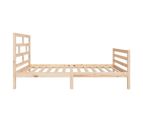 Estructura de cama madera maciza 90x200 cm