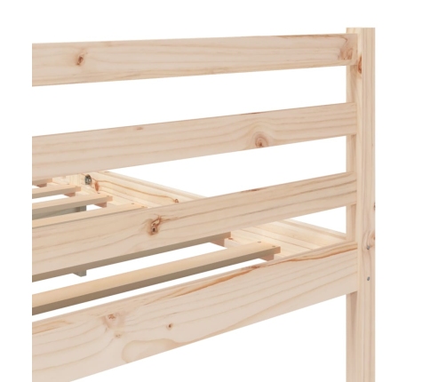 Estructura de cama madera maciza 90x200 cm