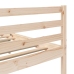 Estructura de cama madera maciza 90x200 cm