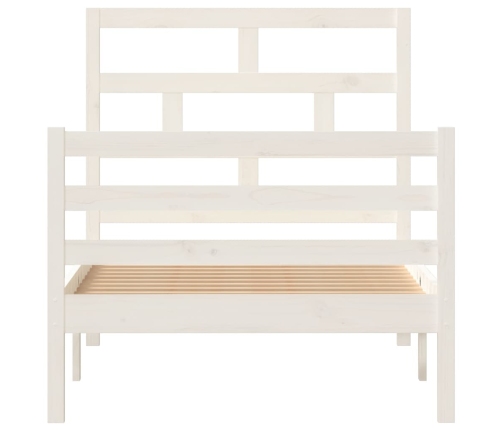 Estructura de cama madera maciza de pino 90x200 cm