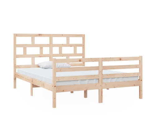 vidaXL Estructura de cama de madera maciza 150x200 cm