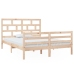 vidaXL Estructura de cama de madera maciza 150x200 cm