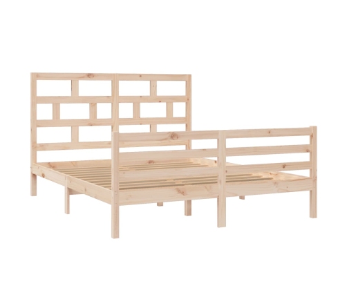 vidaXL Estructura de cama de madera maciza 150x200 cm