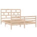 vidaXL Estructura de cama de madera maciza 150x200 cm