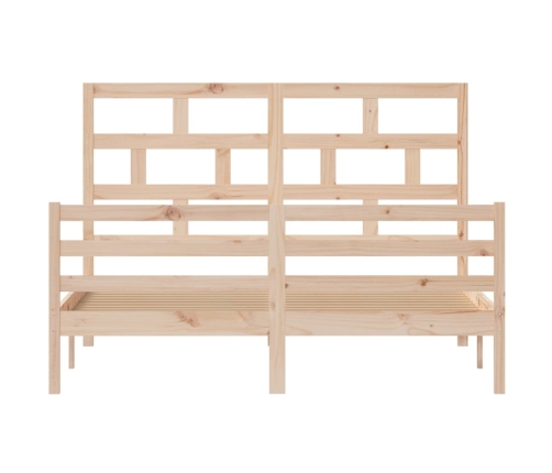 vidaXL Estructura de cama de madera maciza 150x200 cm