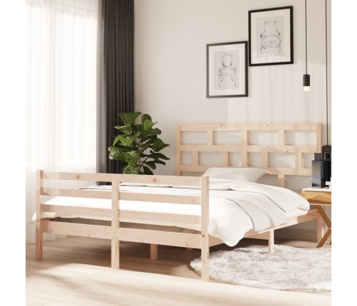 vidaXL Estructura de cama de madera maciza 150x200 cm