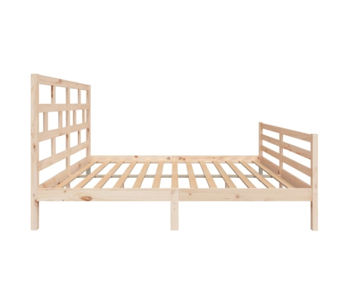 Estructura de cama de madera maciza de pino 160x200 cm