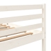 vidaXL Estructura de cama madera maciza de pino blanca 200x200 cm