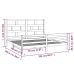 vidaXL Estructura de cama madera maciza de pino blanca 200x200 cm