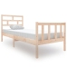 Estructura de cama madera maciza de pino 75x190 cm