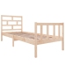 Estructura de cama madera maciza de pino 75x190 cm