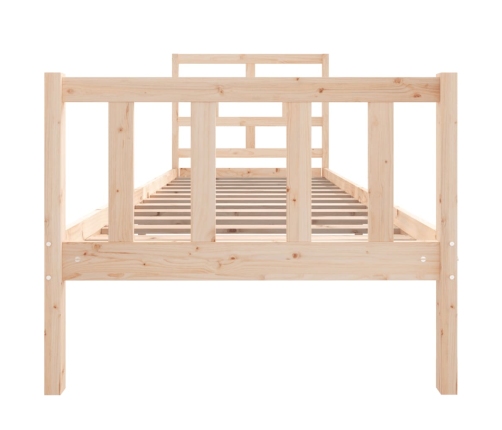 Estructura de cama madera maciza de pino 75x190 cm