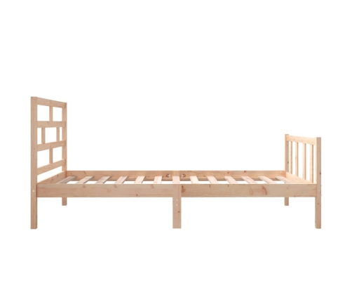 Estructura de cama madera maciza de pino 75x190 cm