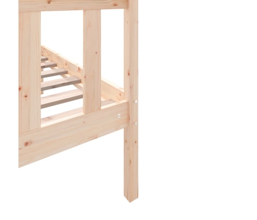 Estructura de cama madera maciza de pino 75x190 cm