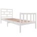 Estructura de cama madera maciza de pino blanco 75x190 cm