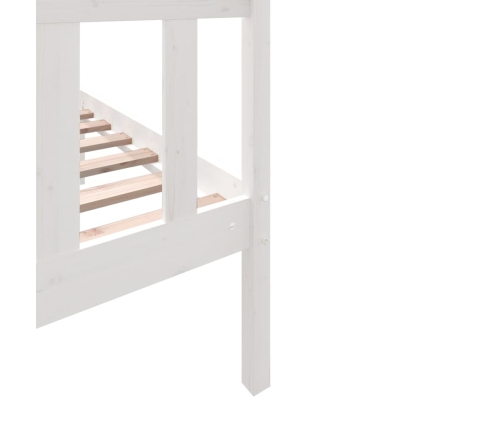 Estructura de cama madera maciza de pino blanco 75x190 cm