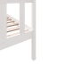 Estructura de cama madera maciza de pino blanco 75x190 cm