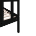 Estructura de cama madera maciza de pino negro 75x190 cm