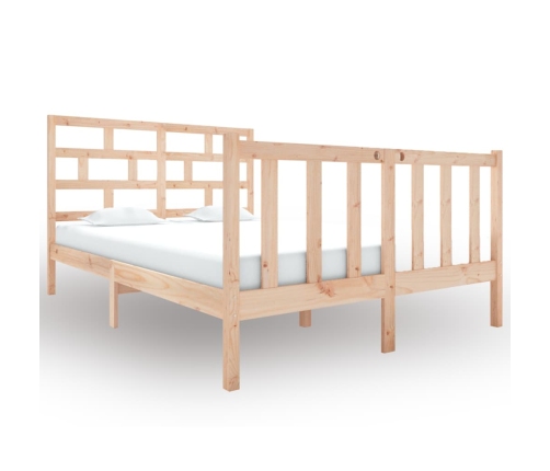 Estructura de cama madera maciza de pino 120x190 cm