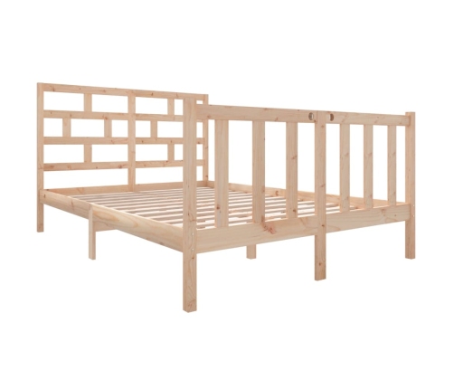 Estructura de cama madera maciza de pino 120x190 cm