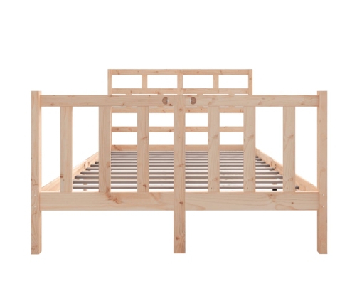 Estructura de cama madera maciza de pino 120x190 cm